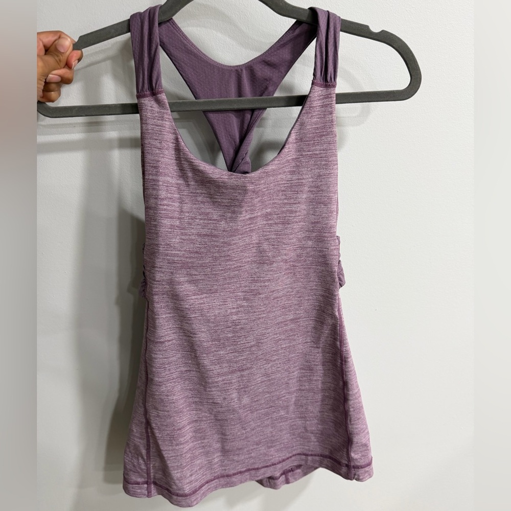 lululemon athletica Heathered Purple Racerback Tank